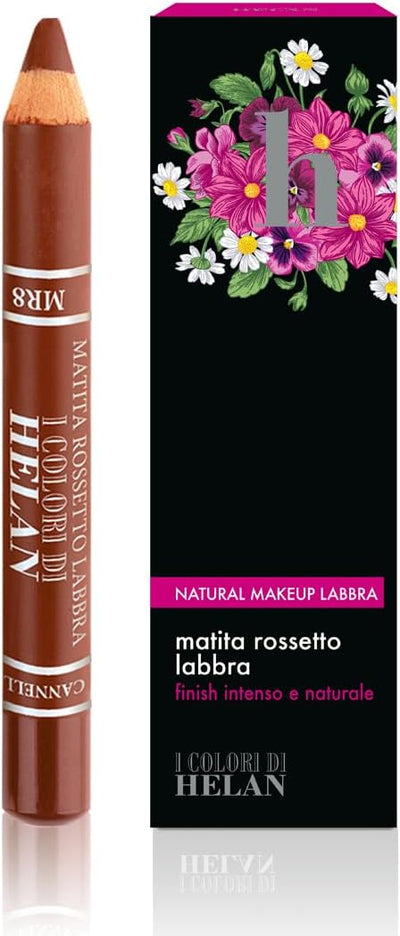Helan I Colori di Helan - Matita Labbra Cannella Morbida Idratante Make Up Luminoso, Matitone Labbra Tratto Preciso con Cere Nutrienti Texture Cremosa Rossetto Lunga Durata Intenso per Makeup Naturale