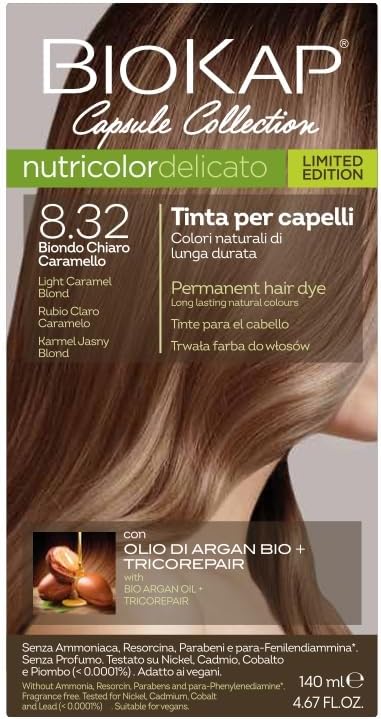 nutricolor delicato 8.32 biondo chiaro caramello