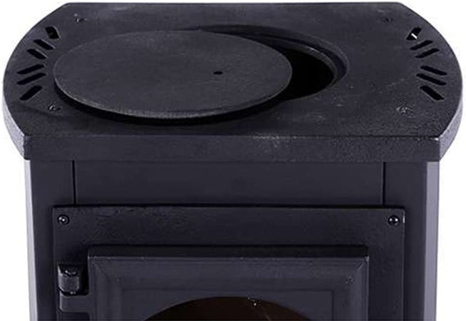 Stufa a legna "Karma" 7 kW in acciaio verniciato caminetto h 89 cm