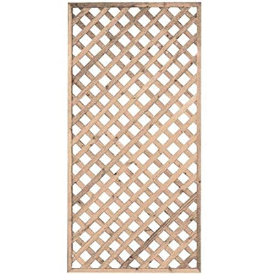 Pannello grigliato Patio rettangolare in legno tropicale naturale per recinzioni giardino e terrazzo