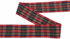 Nastro Tartan con motivo scozzese per decorazioni e confezioni natalizie 6,3 cm x 10 m