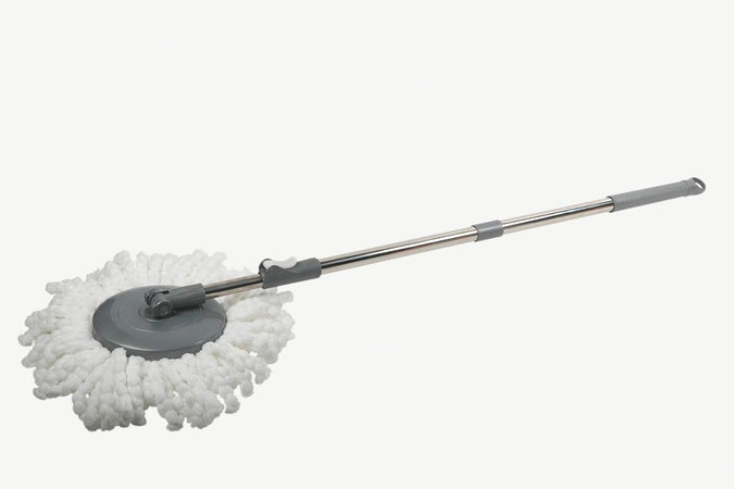 Secchio lavapavimenti "Super mop" con strizzatoio con manico allungabile fino a 110 cm
