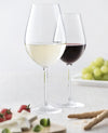 Calici decorativi in vetro trasparente per vino rosso 540 ml set da 4