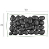 Sassi decorativi in plastica riciclata re-pebbles ciottoli antiusura da esterno ed interno