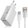 CARICABATTERIA DA RETE 33W XIAOMI BHR9956EU USB-A + CAVO TYPE-C WHITE