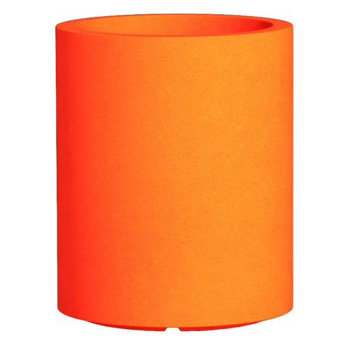 Vaso Cromia Venusio cilindrico decorazione in resina Made in Italy da Ø 40 x h 50 cm