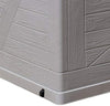 Baule in resina cassapanca multiuso da esterno con ruote lt 420 effetto Legno 120 cm