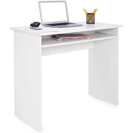 Scrivania con vano estraibile 81 x 52 cm postazione porta PC per cameretta Made in Italy