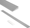 Rampa per Sedie, 1 Cm Di Alzata Rampe per Disabili, Portata Di 800 Kg Ransizione Della Rampa, Rampa Portatile in PVC per Bagno, Porte, Ingresso Del Garage, Grigio