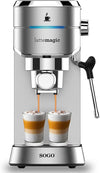 SOGO Macchina automatica per caffè espresso 1450W 1L 15bar   lancia vapore
