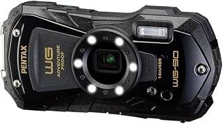 PENTAX WG-90 (Black) - Waterproof Digital Compact Camera, Designed for Easy Underwater Shooting up to a Depth of 14 Metres