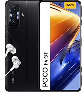 POCO F4 GT 5G - Smartphone 8+128GB, display AMOLED E4 120Hz 6,67 pollici, Snapdragon 8 Gen 1, tripla fotocamera 64MP, 4700mAh HyperCharge 120W, Stealth Black (IT+2 anni di garanzia) Alexa mani libere