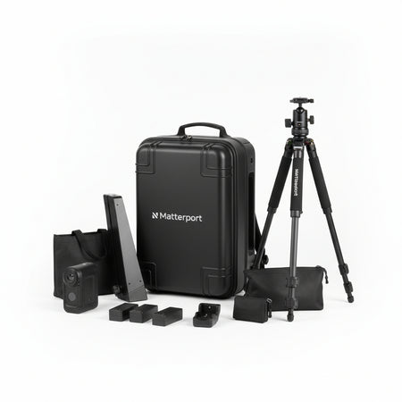 Matterport Pro3 Performance Kit 3D Lidar Digital Camera for Creating Professional Virtual 3D Tour Experiences with 360 Degree Views and 4K Photography for Indoor and Outdoor Use
