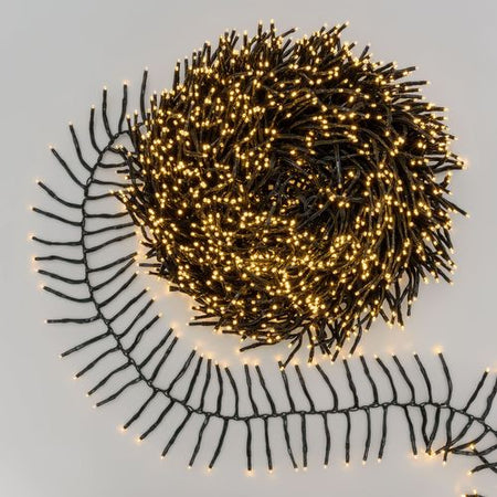 Catena lineare festone di luce bianca calda con MiniLed per decorazioni natalizie