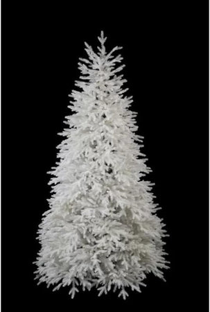 Albero di natale Bianco "Lincoln" 100 % in PE Effetto Real Touch di Altissima qualità