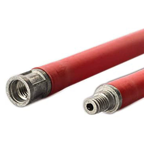 Asta in pvc flessibile per scovolo spazza camino, kit pulizia per stufa a legna
