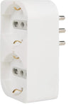 ELECTRALINE - ADATT. SALVASPAZIO 2P UNIVERSALI BIANCO