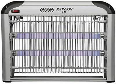 Johnson Z10 Antizanzare Elettrico 40mq 2 Lampade UV Sicuro e Silenzioso Design Moderno Cattura Zanzare e Insetti Volanti