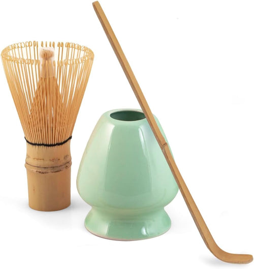 H&H Confezione 3 pezzi matcha tea in porcellana verde