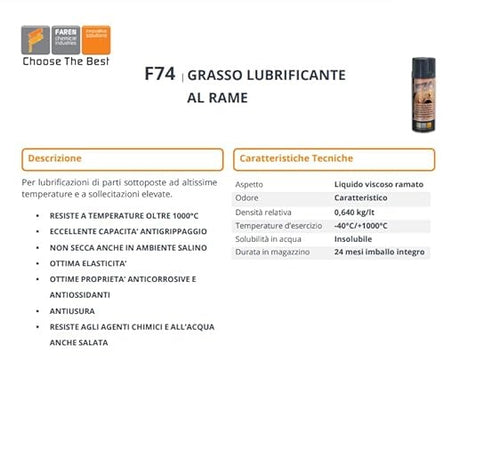 FAREN - F74 GRASSO RAME ALTE TEMP.400