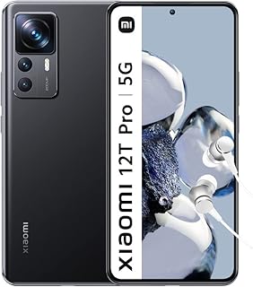 Xiaomi 12T Pro 5G Smartphone+Kopfhrer, 8+256GB, 6.67 120Hz CrystalRes AMOLED-Display, Snapdragon 8+ Gen 1, 200MP Ultimate Kamera, 120W HyperCharge, 5000mAh, Black (DE Version + 2 Jahre Garantie)