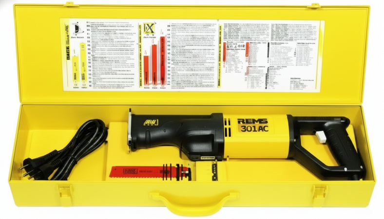 REMS Cat ANC VE Antriebsmaschine (Handsge) - leistungsstarke, robuste Sge fr den universellen Einsatz, nur 3,0 kg, Elektrowerkzeug mit Vario-Elektronik (VE), 230 V, 50"60 Hz, 1050 W