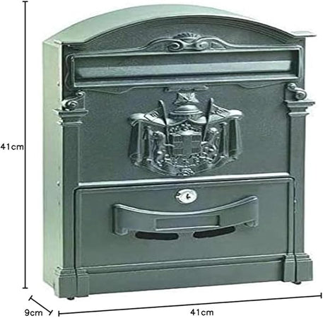 VIGOR - CASSETTA PER LETTERE "RESIDENCIA" COLORE ANTRACITE CM 26x9x41