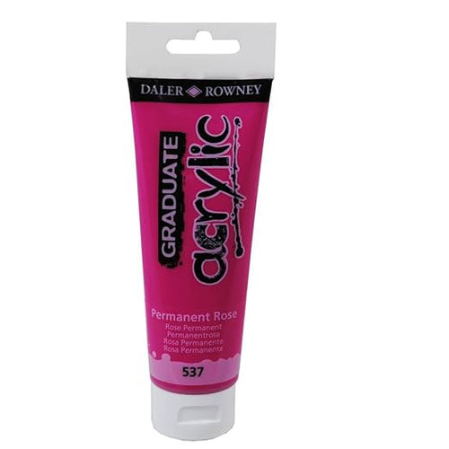 DALER ROWNEY - COLORE ACRILICO FINE GRADUATE PERMANENT ROSE 120 ML