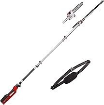 Einhell GC-HC 90/2046 T Electric Rod Hedge Trimmer/Saw (900 W, 41.2 cm Cutting Length Hedge Trimmer, 18 cm Cutting Length Chainsaw, up to 2.60 m Handle)