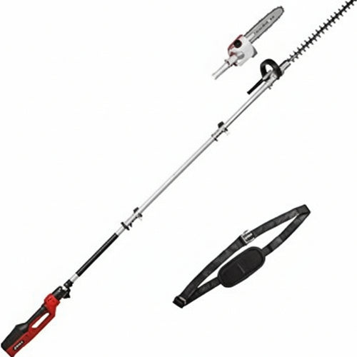 Einhell GC-HC 90/2046 T Electric Rod Hedge Trimmer/Saw (900 W, 41.2 cm Cutting Length Hedge Trimmer, 18 cm Cutting Length Chainsaw, up to 2.60 m Handle)