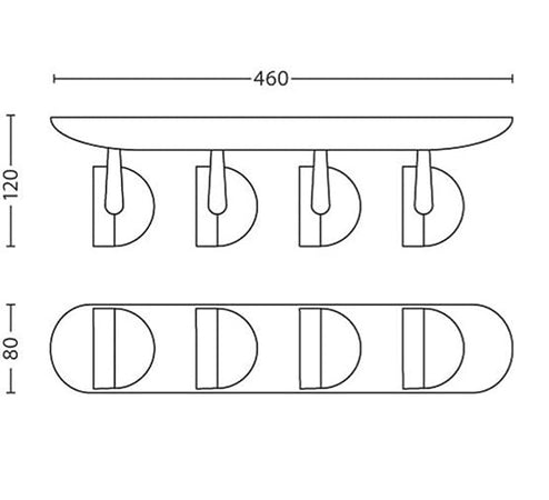 PHILIPS - DYNA BARRA SPOT LED BIANCO 4 LUCI