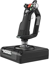 Logitech G Saitek X52 Pro Flight Control System, Controller di Simulazione con Acceleratore, ?Joystick X52 Professionale, Acceleratore Progressivo, Centraggio ?Doppia Molla, USB, PC, Nero