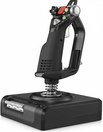 Logitech G Saitek X52 Pro Flight Control System, Controller di Simulazione con Acceleratore, ?Joystick X52 Professionale, Acceleratore Progressivo, Centraggio ?Doppia Molla, USB, PC, Nero