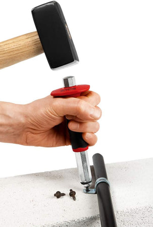 Percussore per chiodo "Gebopin" indicato per l'applicazione a percussione nel calcestruzzo