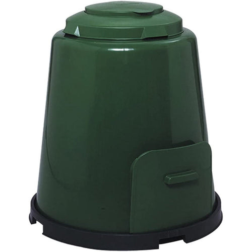 Compostiera circolare da giardino 280 lt con apertura superiore ed inferiore