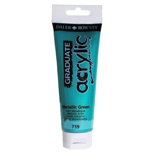 DALER ROWNEY - COLORE ACRILICO FINE GRADUATE METALLIC GREEN 120 ML