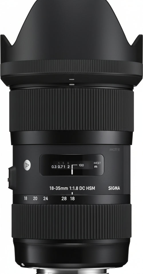 Sigma 210954 Obiettivo 18-35 mm-F/1.8 (A) AF DC HSM, Attacco Canon, Nero