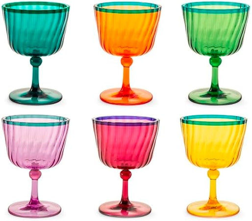 Set 6 Calici in acrilico colorati cl 25H&H