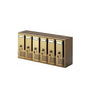 ALUBOX - CASELLARIO POSTALE SERIE C6 BRONZO 62x30x17.5 CM