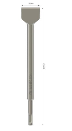 BOSCH - SCALPELLO A SPATOLA PER TASSETTATORI SDS PLUS 40x250 mm 2608690146