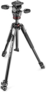Manfrotto MK190X3-3W1 Kit a 3 Sezioni con Testa a 3 Vie, Nero
