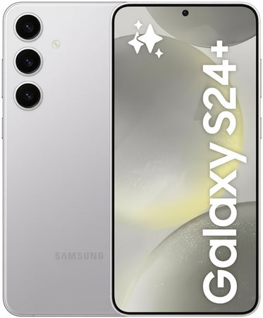 Samsung Galaxy S24+ AI Smartphone, Android Mobile Phone without Contract, 12 GB RAM, 256 GB Memory, 50 MP Camera, Long Battery Life, Marble Grey