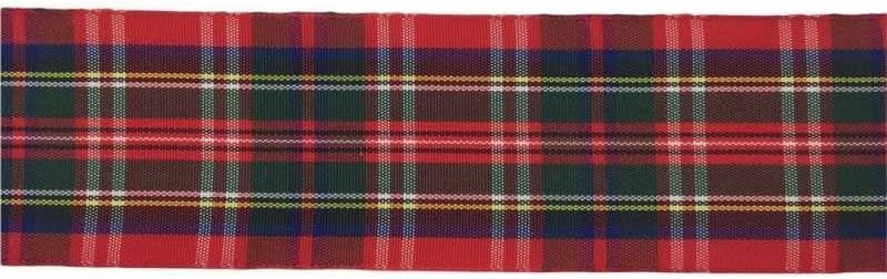 Nastro "Tartan" con motivo scozzese per decorazioni e confezioni natalizie 6,3 cm x 10 m