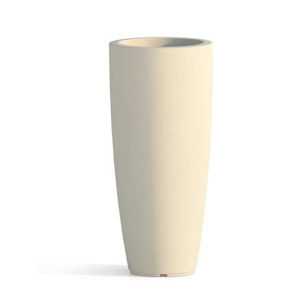 Vaso Cromia Stilo rotondo e alto tinta unita per esterno ed interno "Made in Italy"