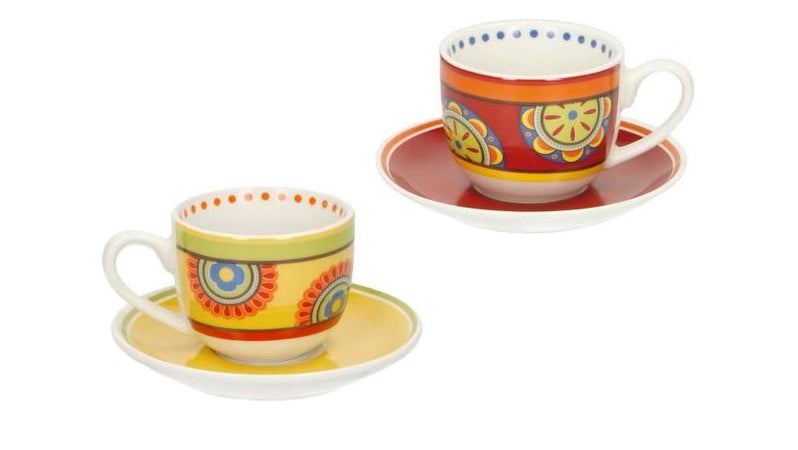 BRANDANI - 2 TAZZINE CAFFE' CON PIATTINO