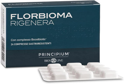 BIOS LINE Principium Florbioma Rigenera, Integratore Alimentare per il Benessere Intestinale, in Caso di Disordini Intestinali, 24 Compresse Gastroresistenti, Senza Glutine e Lattosio - Naturopatica shop & therapy