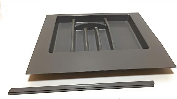 Porta posate Pvc 60 cm ideale organizzare cassetti cucina per posate e utensili cucina – funzionale porta posate da cassetto in plastica – 6 comodi e pratici scomparti