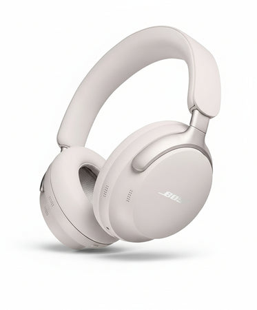 Bose QuietComfort Ultra Headphones Over-Ear Headphones with Noise Cancelling for Spatial Sound, Spatial Audio Headphones, Up to 24 Hours Battery Life, High-End Headphones with Room Sound, Smoke White