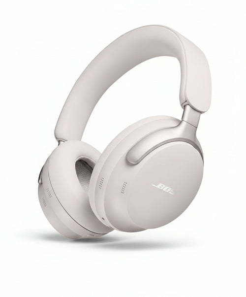 Bose QuietComfort Ultra Headphones Over-Ear Headphones with Noise Cancelling for Spatial Sound, Spatial Audio Headphones, Up to 24 Hours Battery Life, High-End Headphones with Room Sound, Smoke White