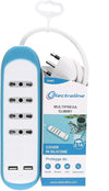 ELECTRALINE - GUMMY MULTIPRESA 4P 2USB 2.1A COVER SILI